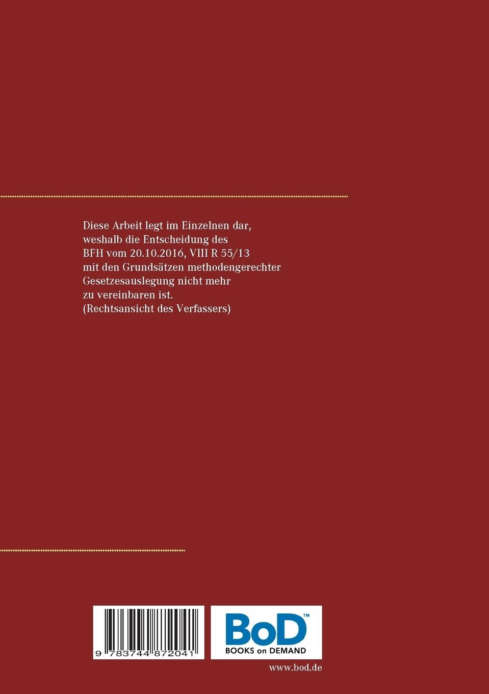 Rückseitencover Der verausgabte Barausgleich des Stillhalters bei Optionsgeschäften (§ 20 EStG)