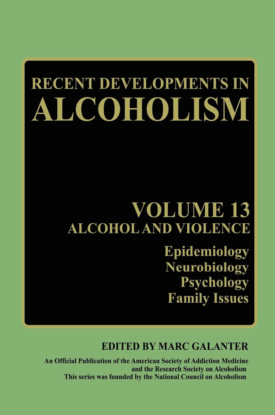 Vorderes Coverbild Recent Developments in Alcoholism