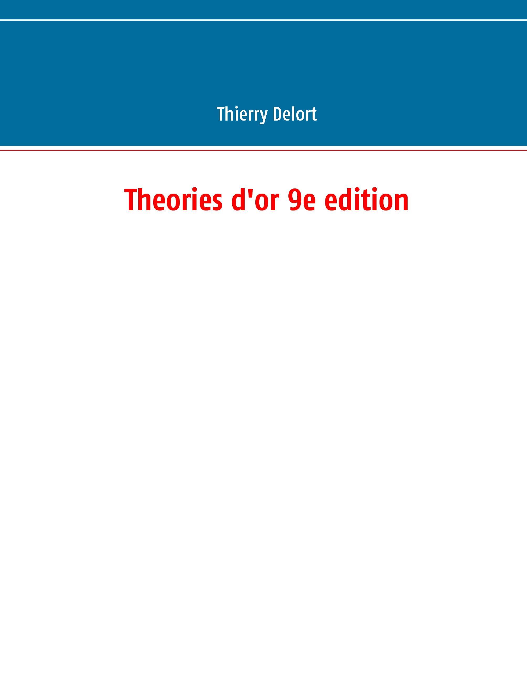 Vorderes Coverbild Theories d'or 9e edition