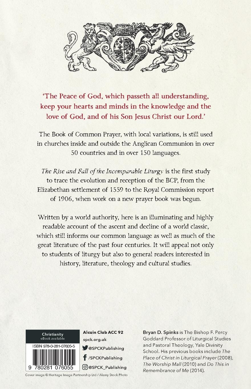 Rückseitencover The Rise and Fall of the Incomparable Liturgy