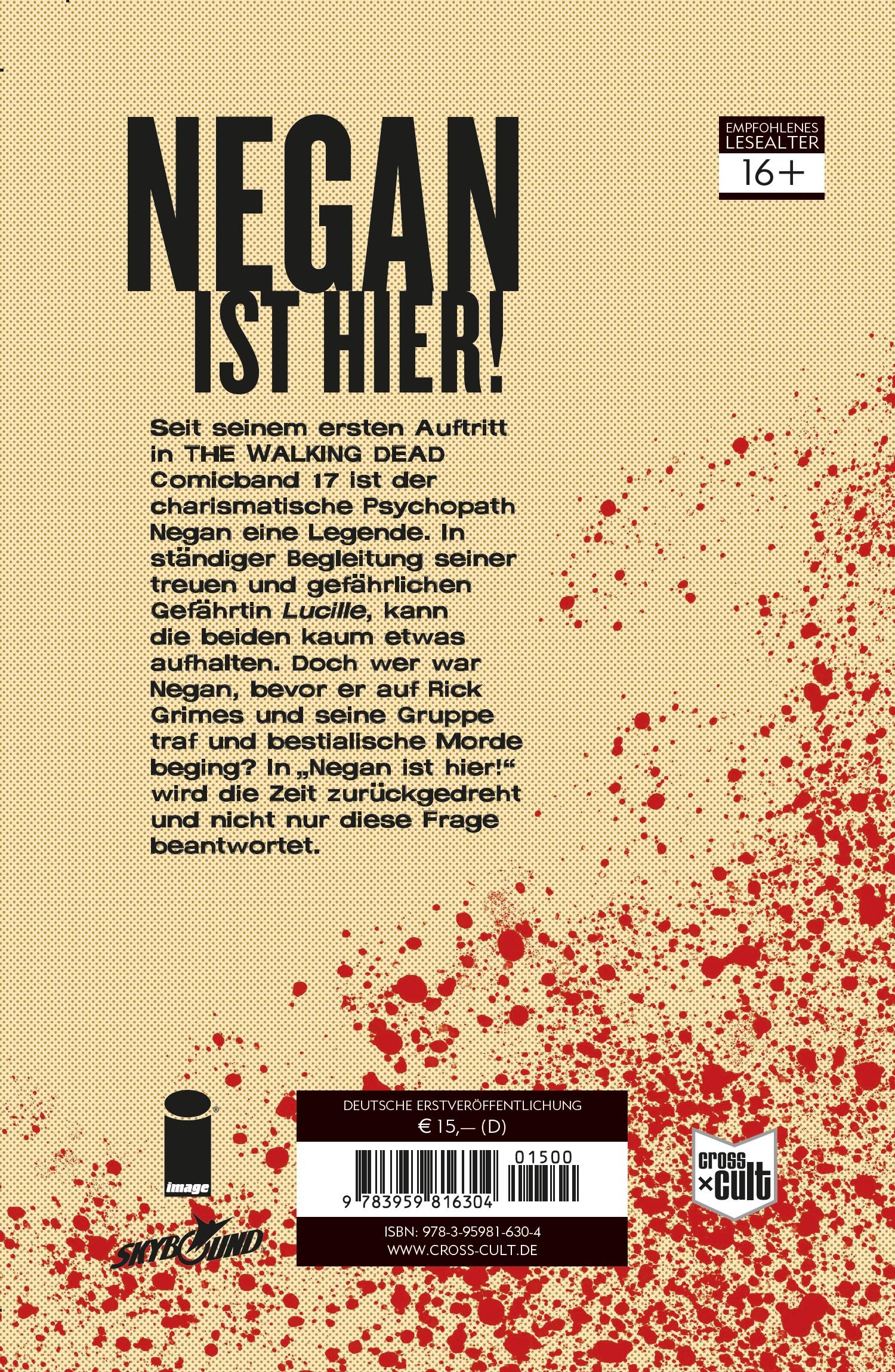 Rückseitencover The Walking Dead: Negan ist hier!