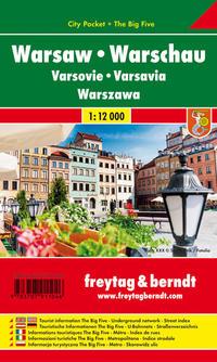 Vorderes Coverbild Warschau, Stadtplan 1:12.000, City Pocket + The Big Five