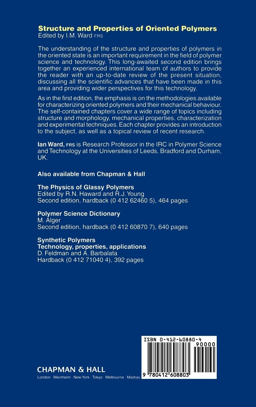 Rückseitencover Structure and Properties of Oriented Polymers