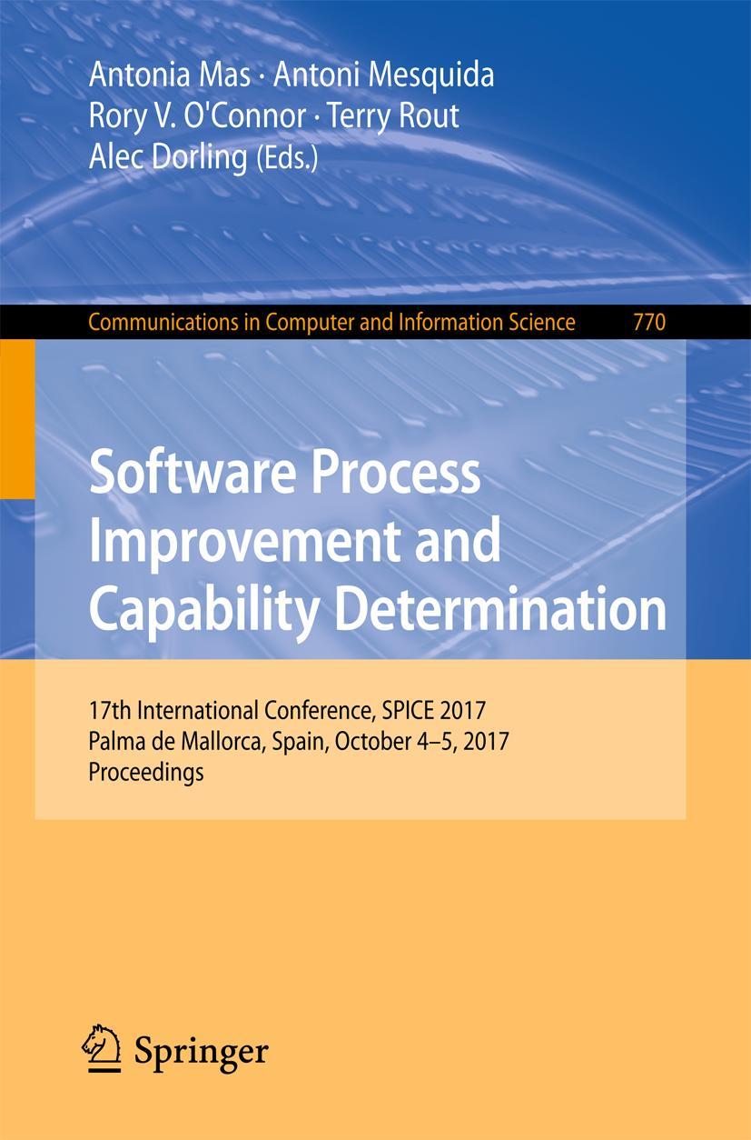 Vorderes Coverbild Software Process Improvement and Capability Determination