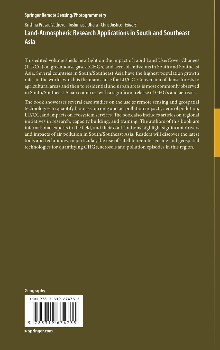 Rückseitencover Land-Atmospheric Research Applications in South and Southeast Asia