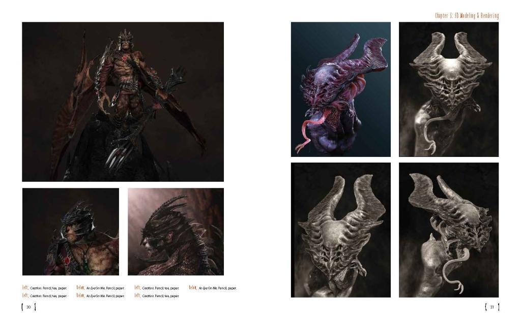 Beispielinhalt (Bild) Monsters of the Imagination: Best Creature Designs by Global Artists