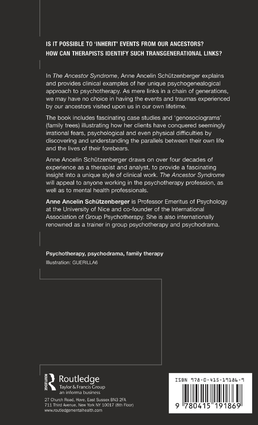 Rückseitencover The Ancestor Syndrome