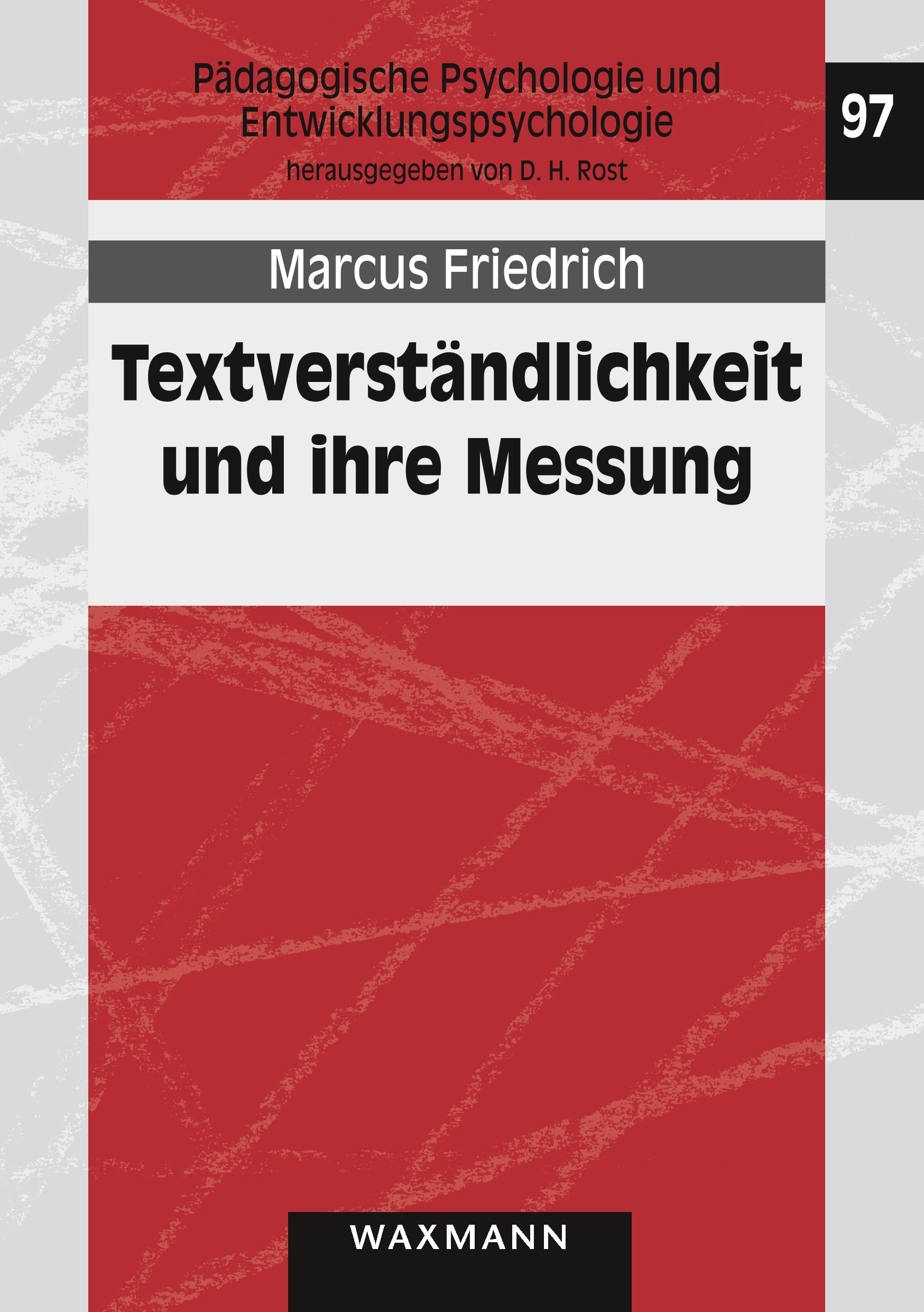 Vorderes Coverbild Textverständlichkeit und ihre Messung