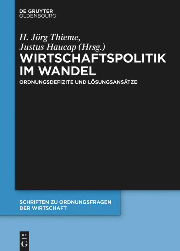 Vorderes Coverbild Wirtschaftspolitik im Wandel