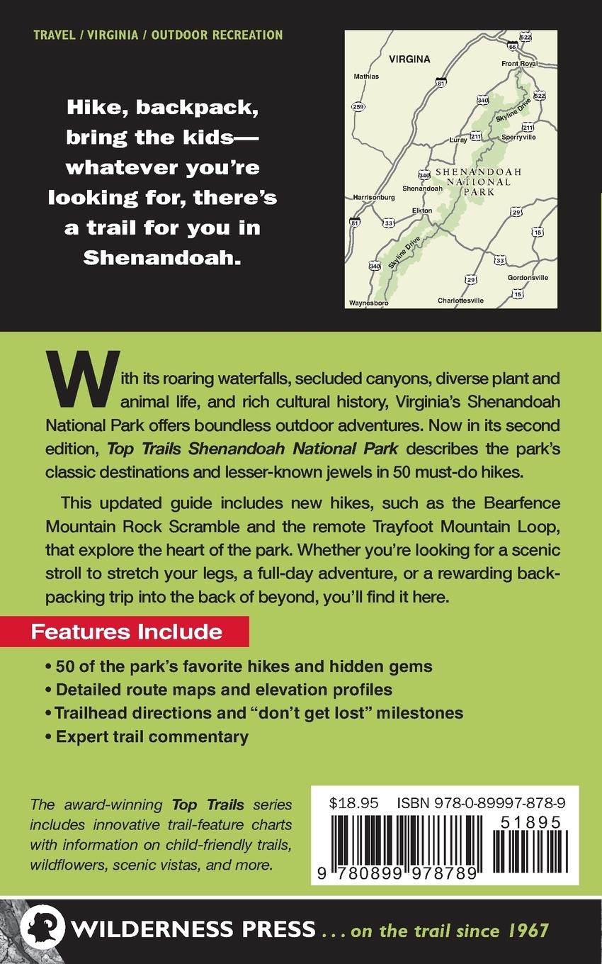 Rückseitencover Top Trails: Shenandoah National Park