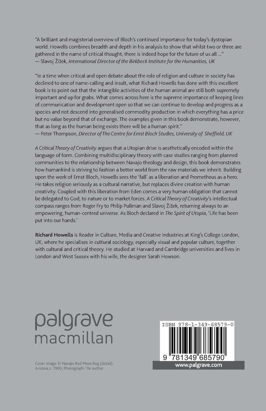 Rückseitencover A Critical Theory of Creativity