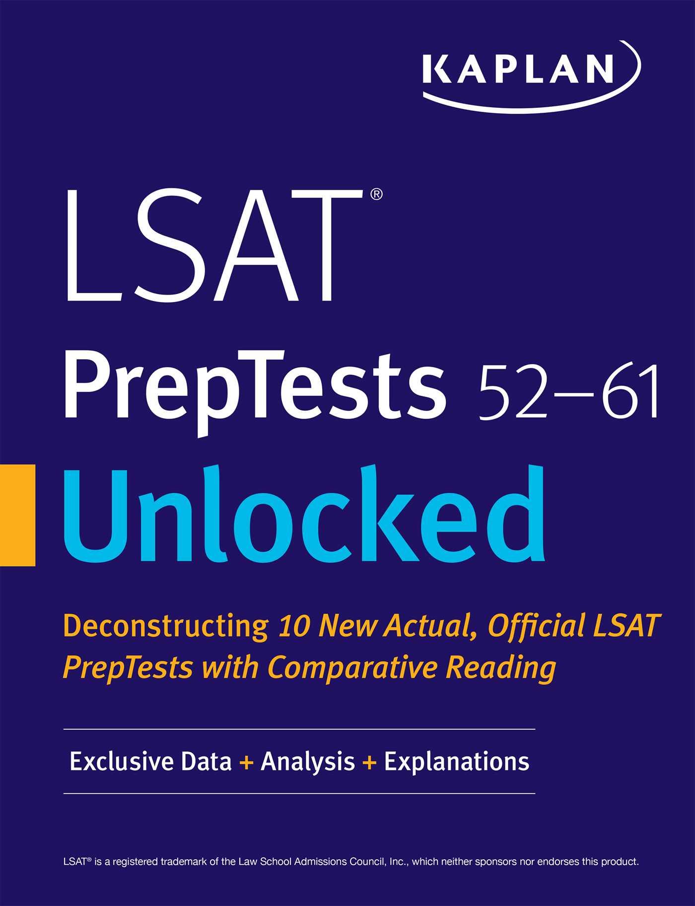 Vorderes Coverbild LSAT Preptests 52-61 Unlocked