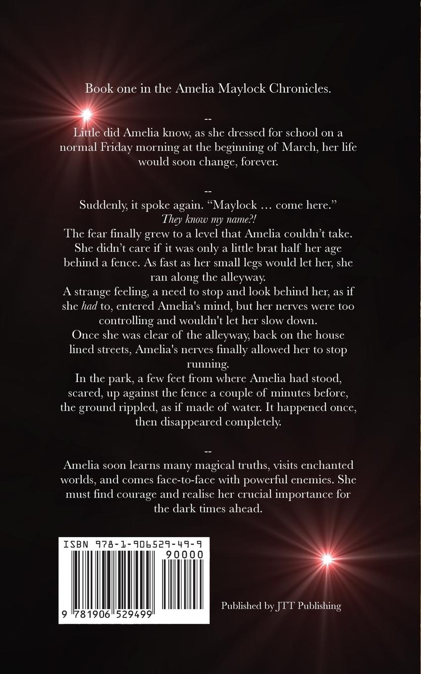 Rückseitencover Amelia Maylock