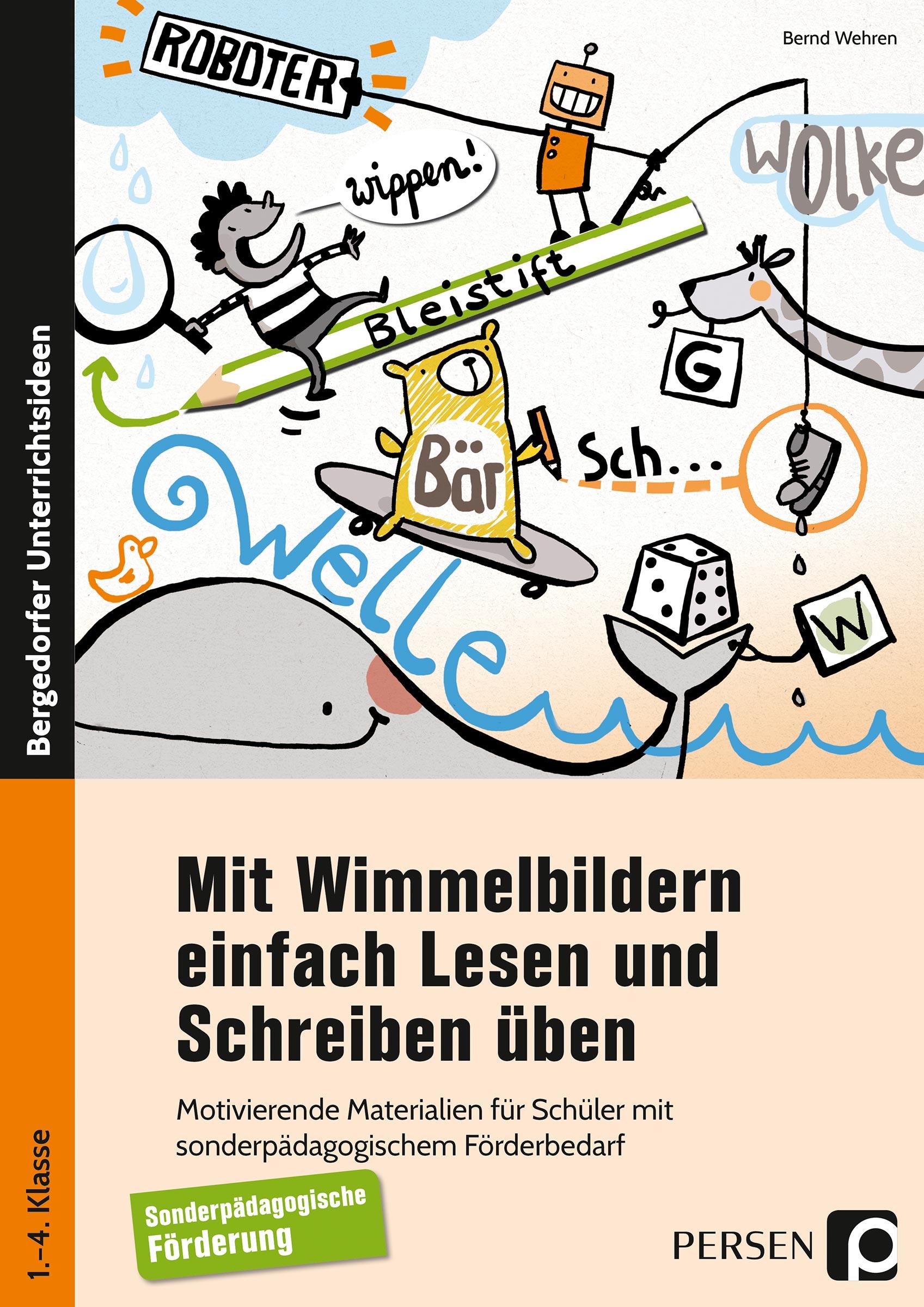 Vorderes Coverbild Mit Wimmelbildern einfach Lesen und Schreiben üben