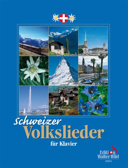 Vorderes Coverbild Schweizer Volkslieder  für Klavier