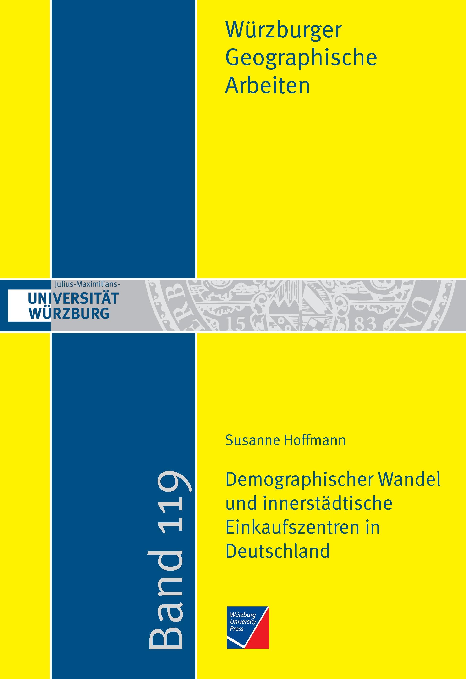 Vorderes Coverbild Demographischer Wandel und innerstädtische Einkaufszentren in Deutschland