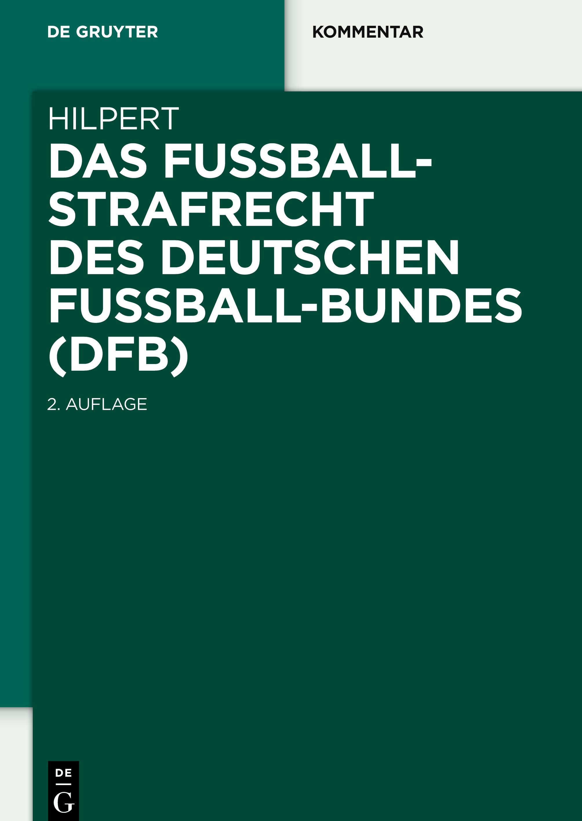 Vorderes Coverbild Das Fußballstrafrecht des Deutschen Fußball-Bundes (DFB)