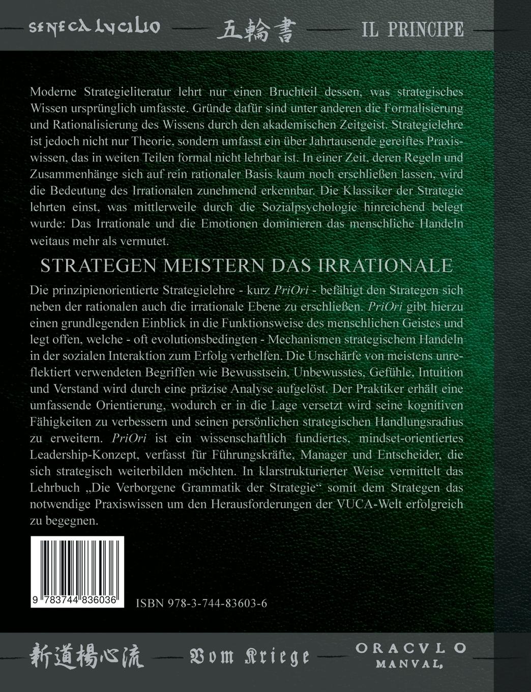 Rückseitencover Die verborgene Grammatik der Strategie