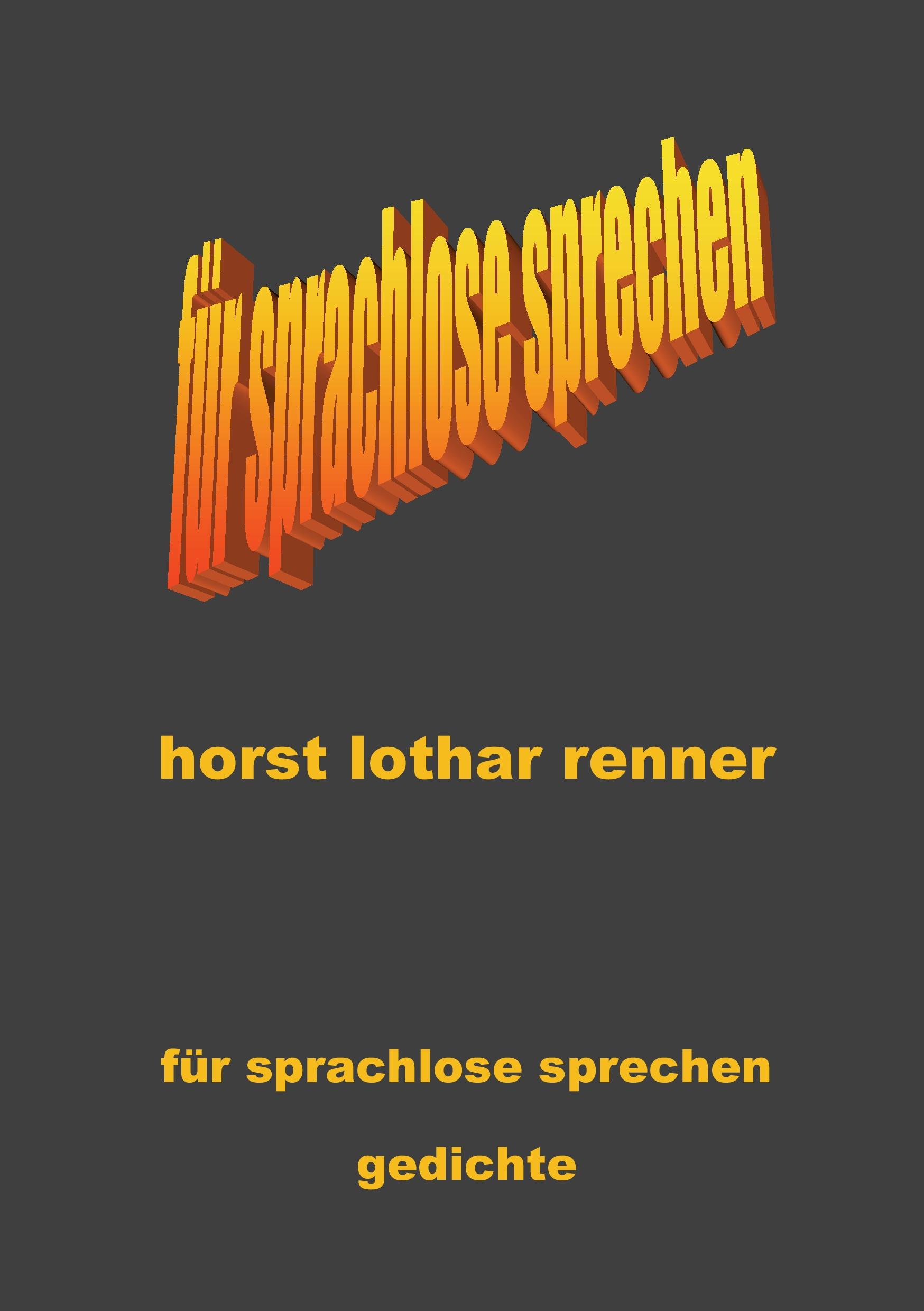 Vorderes Coverbild für sprachlose sprechen