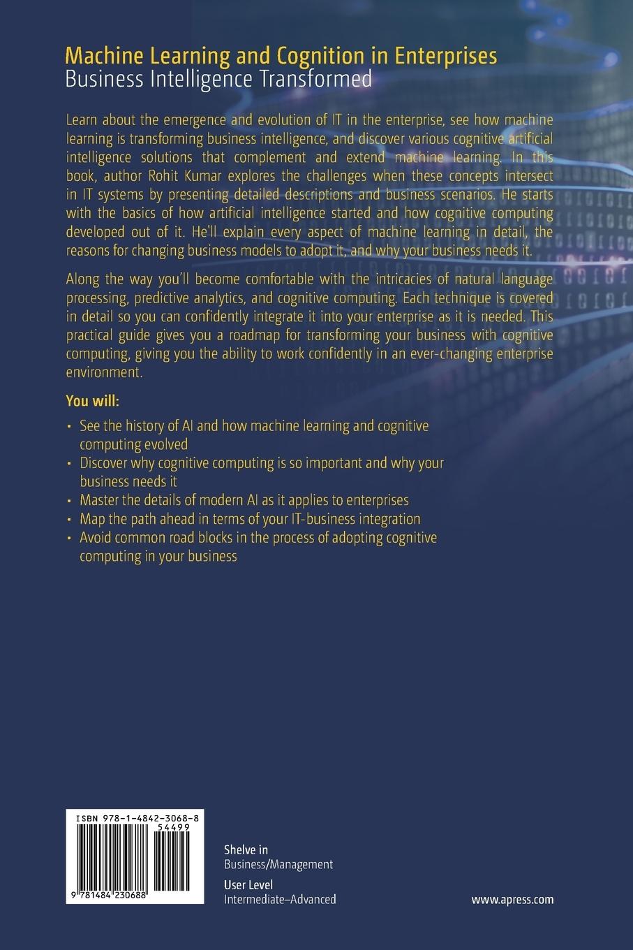 Rückseitencover Machine Learning and Cognition in Enterprises