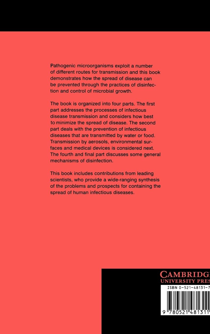 Rückseitencover Modeling Disease Transmission and Its Prevention by Disinfection