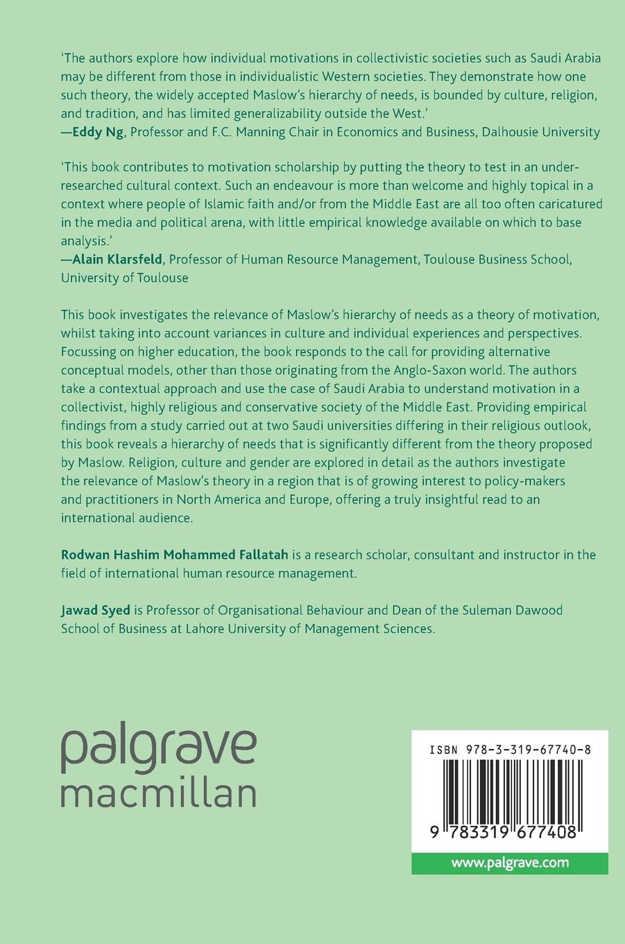 Rückseitencover Employee Motivation in Saudi Arabia