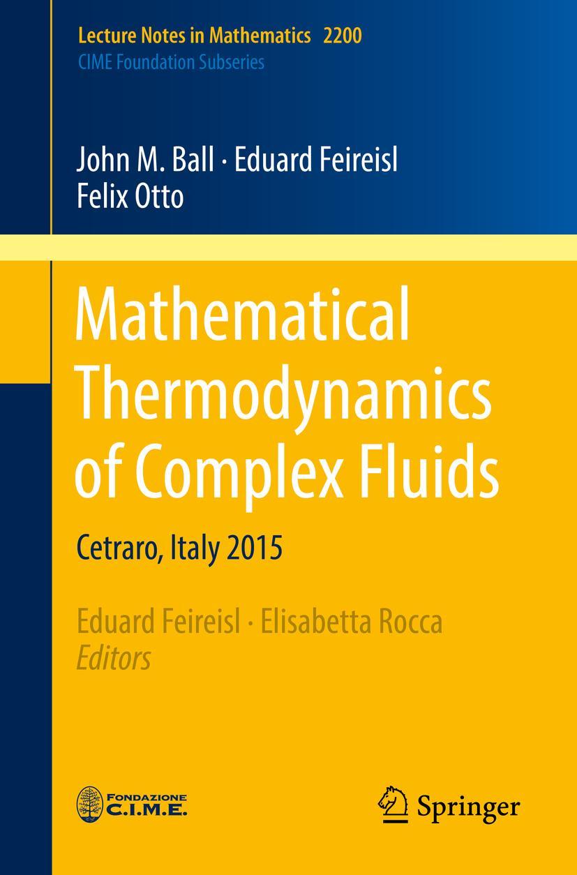 Vorderes Coverbild Mathematical Thermodynamics of Complex Fluids