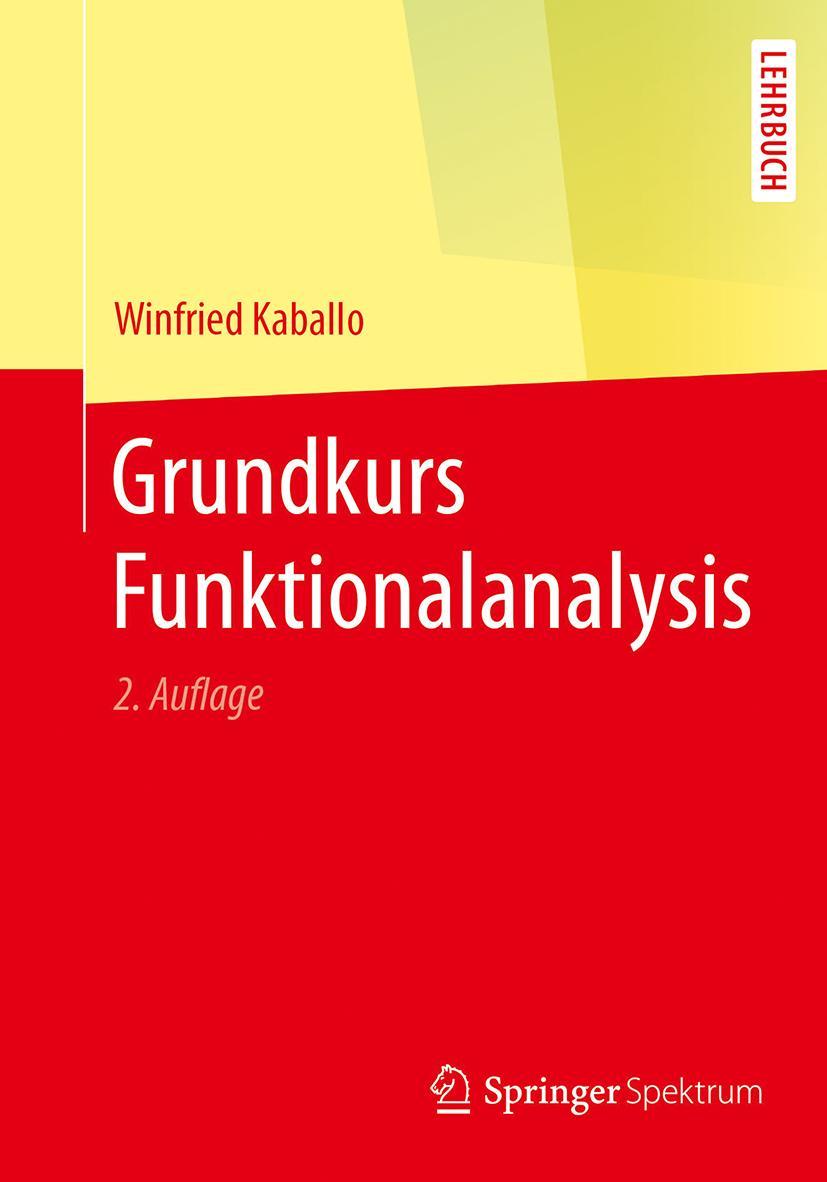 Vorderes Coverbild Grundkurs Funktionalanalysis