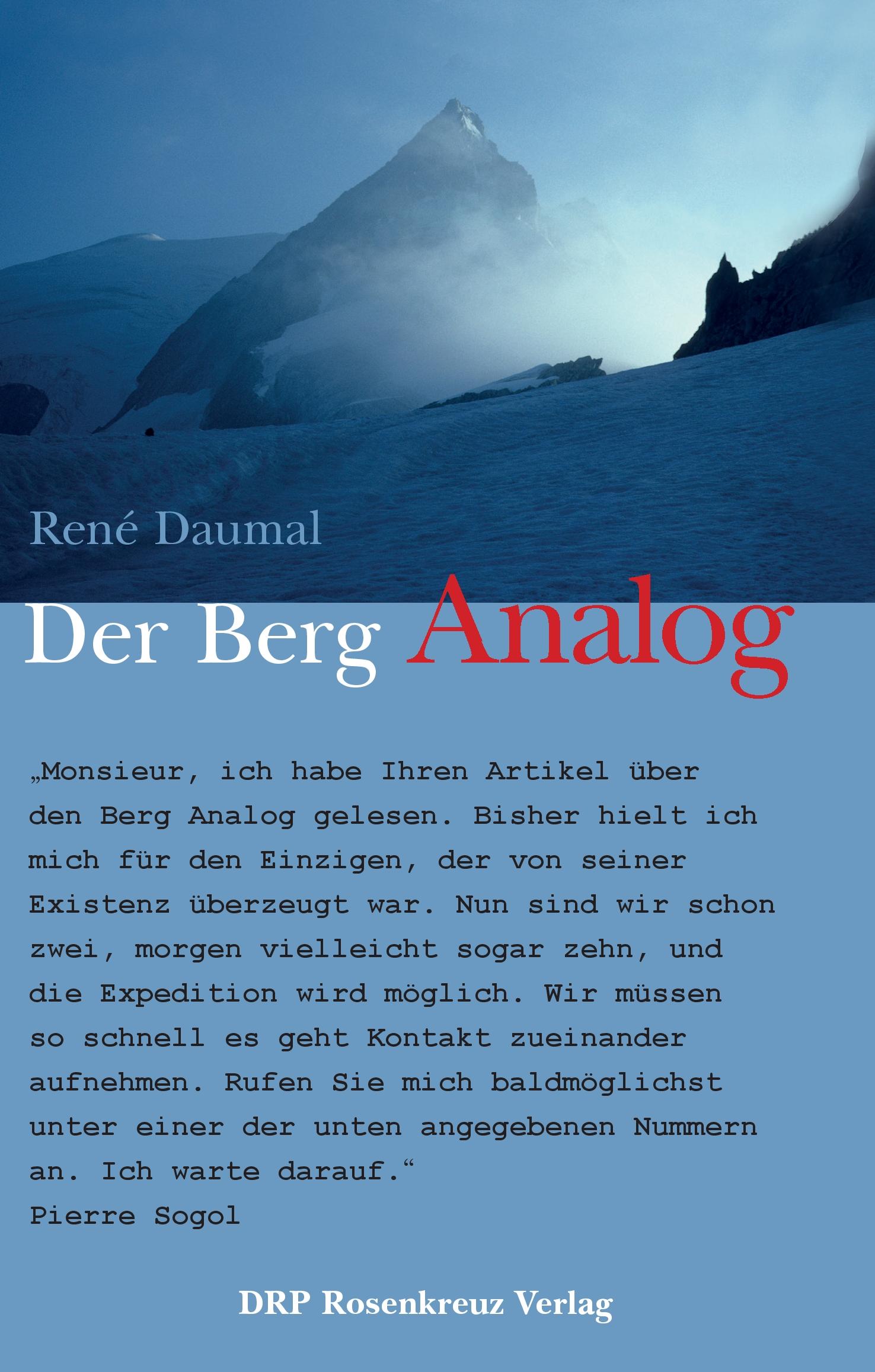 Vorderes Coverbild Der Berg Analog