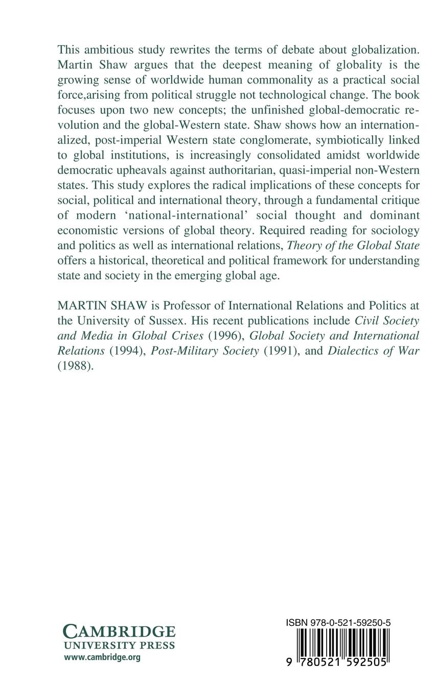 Rückseitencover Theory of the Global State