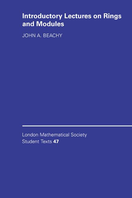 Vorderes Coverbild Introductory Lectures on Rings and Modules