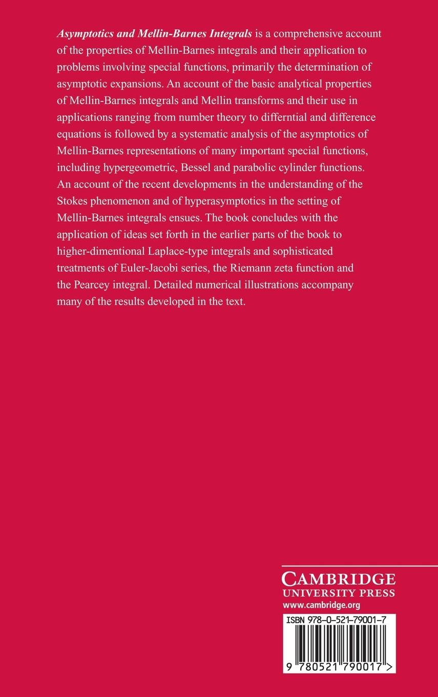 Rückseitencover Asymptotics and Mellin-Barnes Integrals