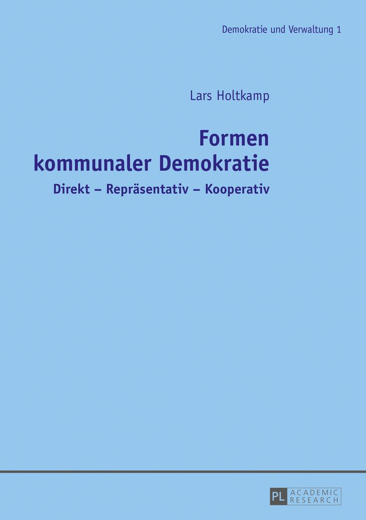 Vorderes Coverbild Formen kommunaler Demokratie
