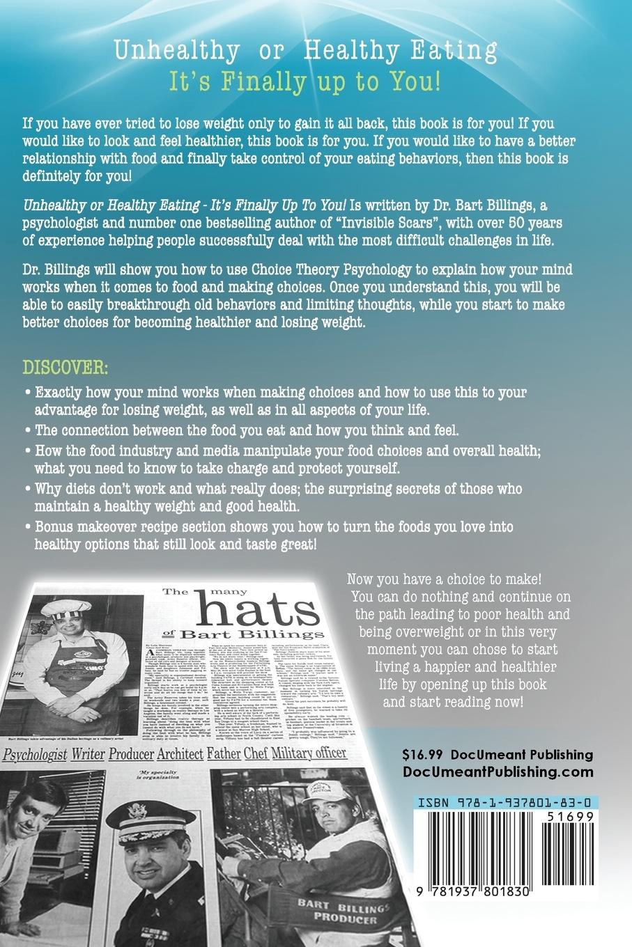 Rückseitencover Unhealthy or Healthy EATING It's Finally Up To You!