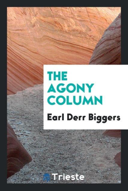 Vorderes Coverbild The agony column