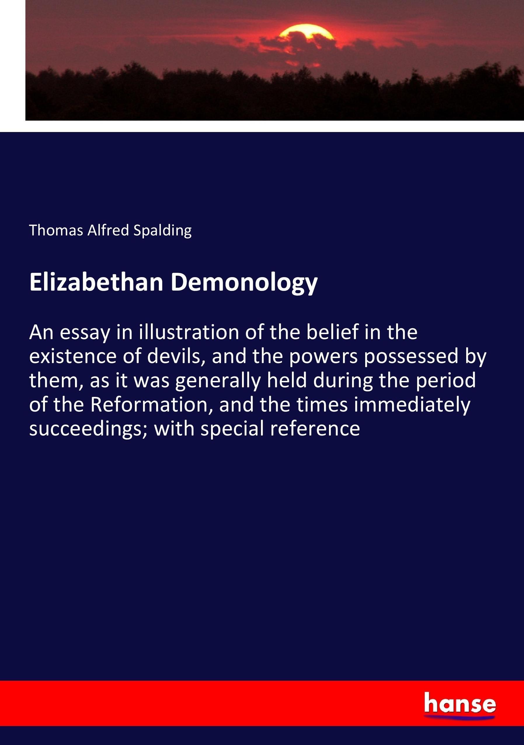 Vorderes Coverbild Elizabethan Demonology