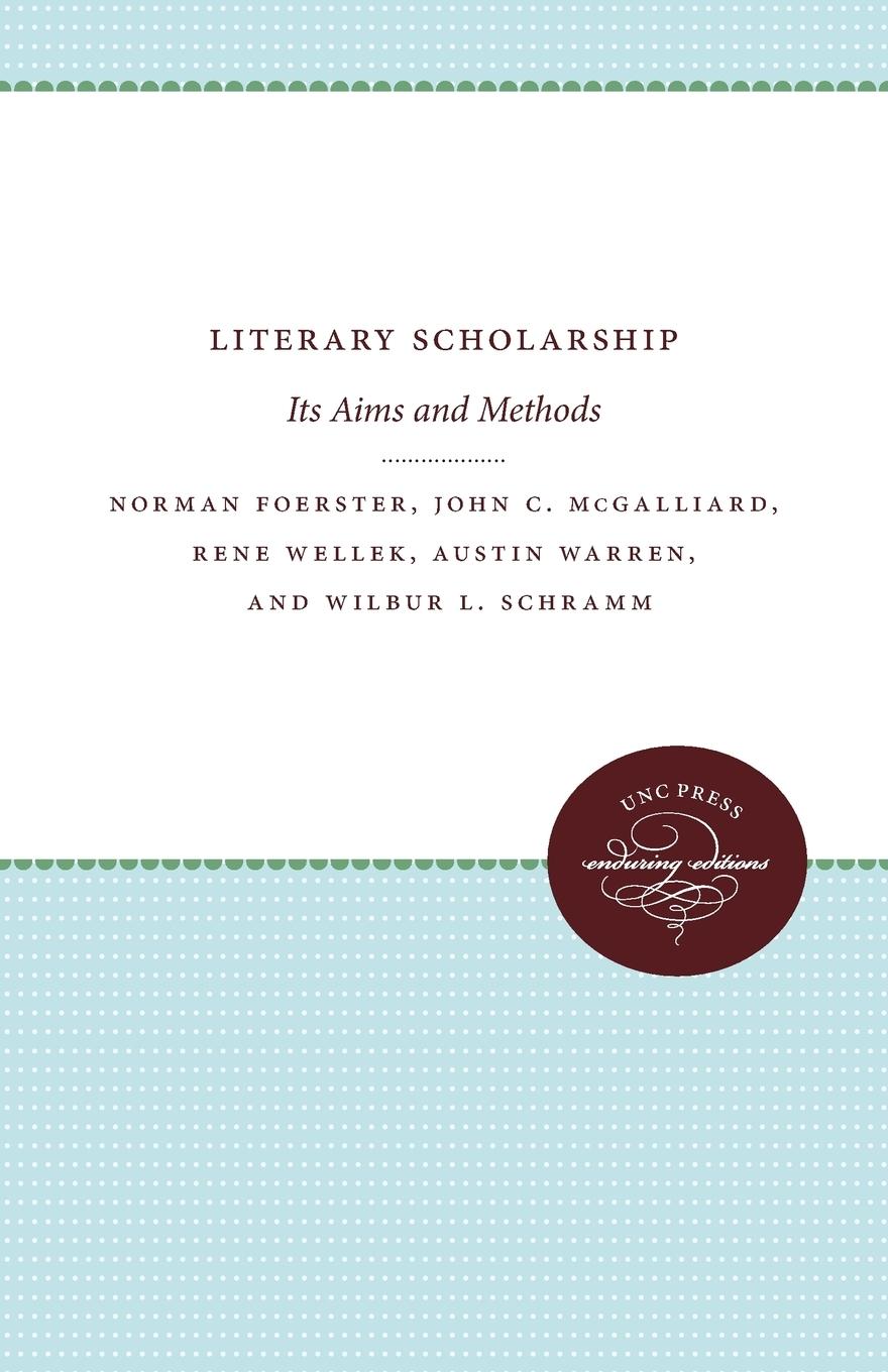 Vorderes Coverbild Literary Scholarship