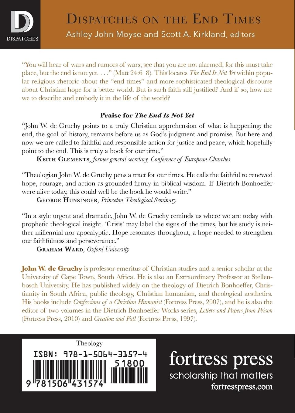 Rückseitencover The End Is Not Yet