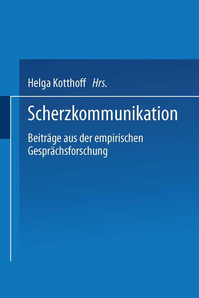 Vorderes Coverbild Scherzkommunikation
