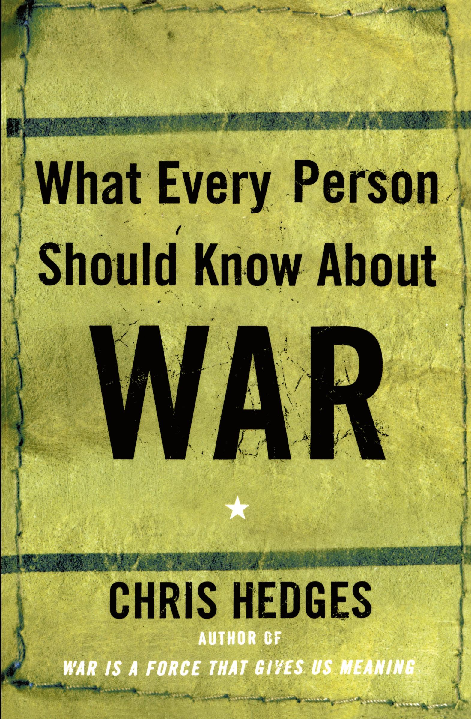 Vorderes Coverbild What Every Person Should Know about War