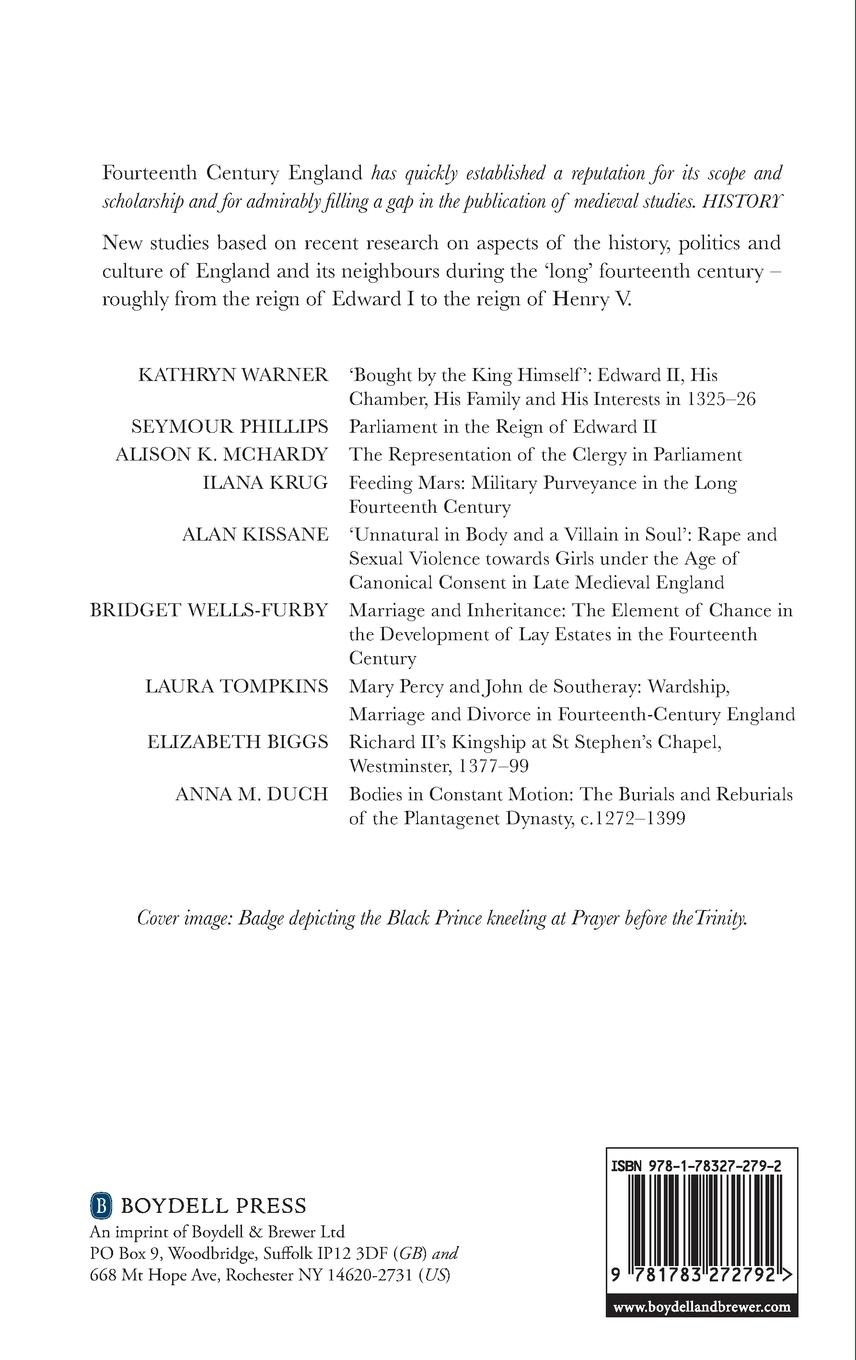 Rückseitencover Fourteenth Century England X