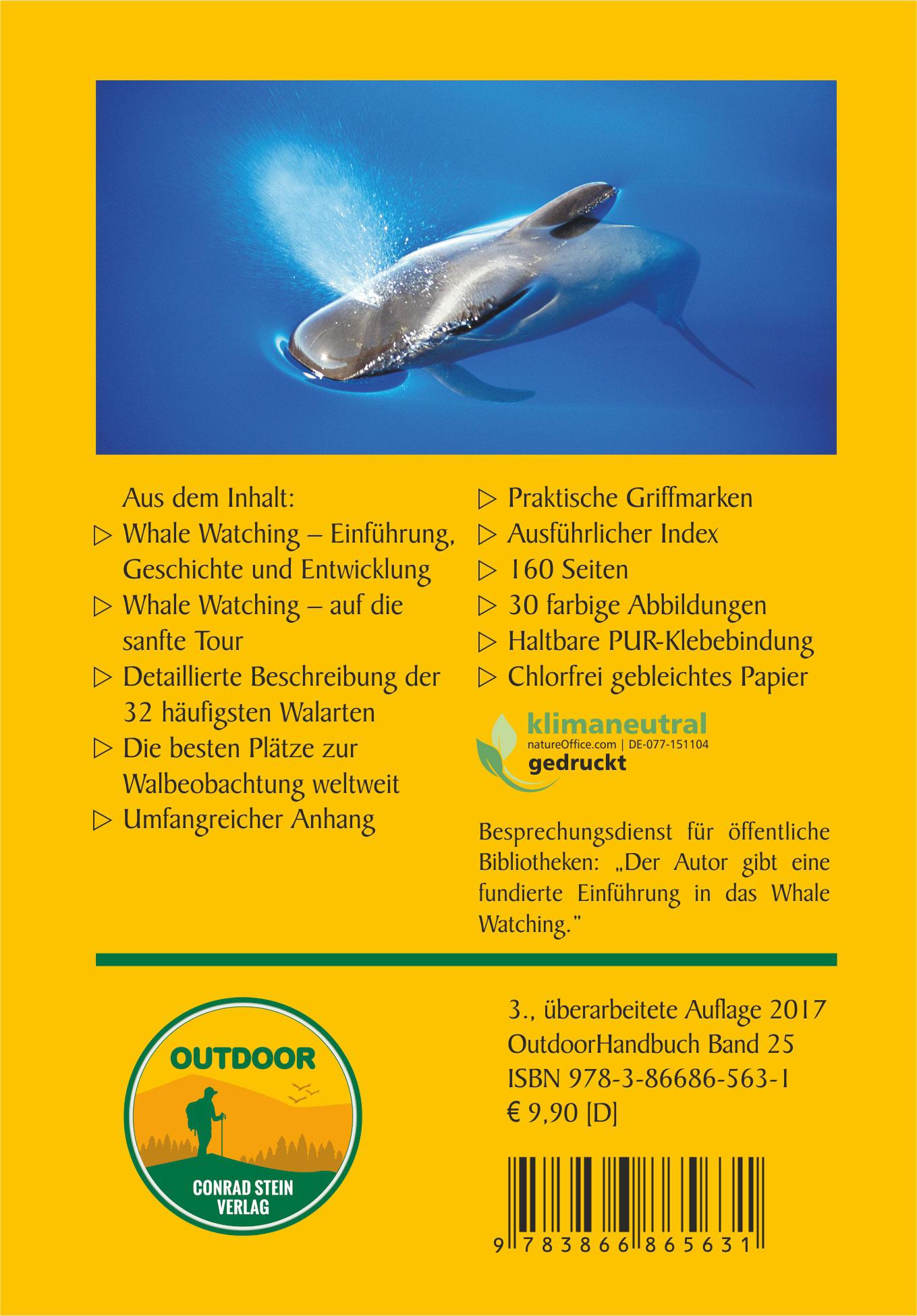 Rückseitencover Wale beobachten