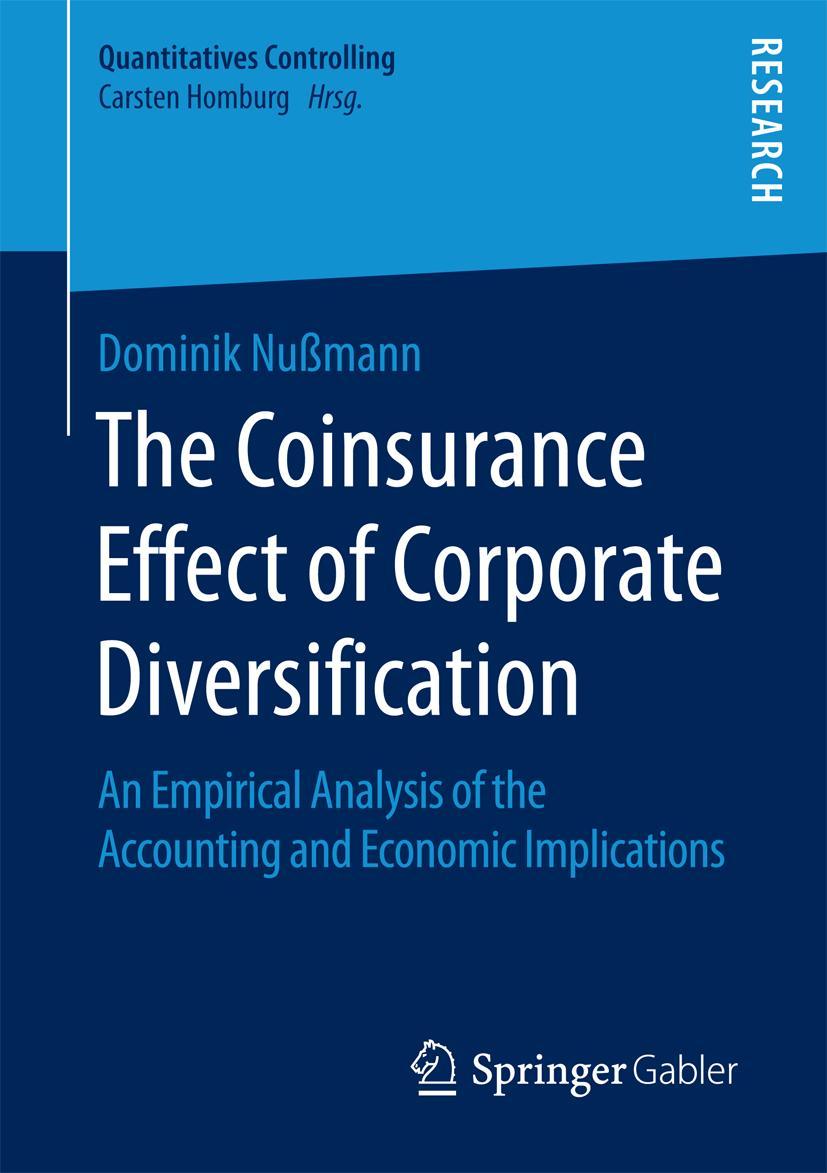 Vorderes Coverbild The Coinsurance Effect of Corporate Diversification