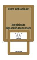 Vorderes Coverbild Empirische Sprachwissenschaft