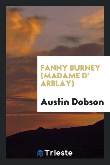 Vorderes Coverbild Fanny Burney (Madame d' Arblay)