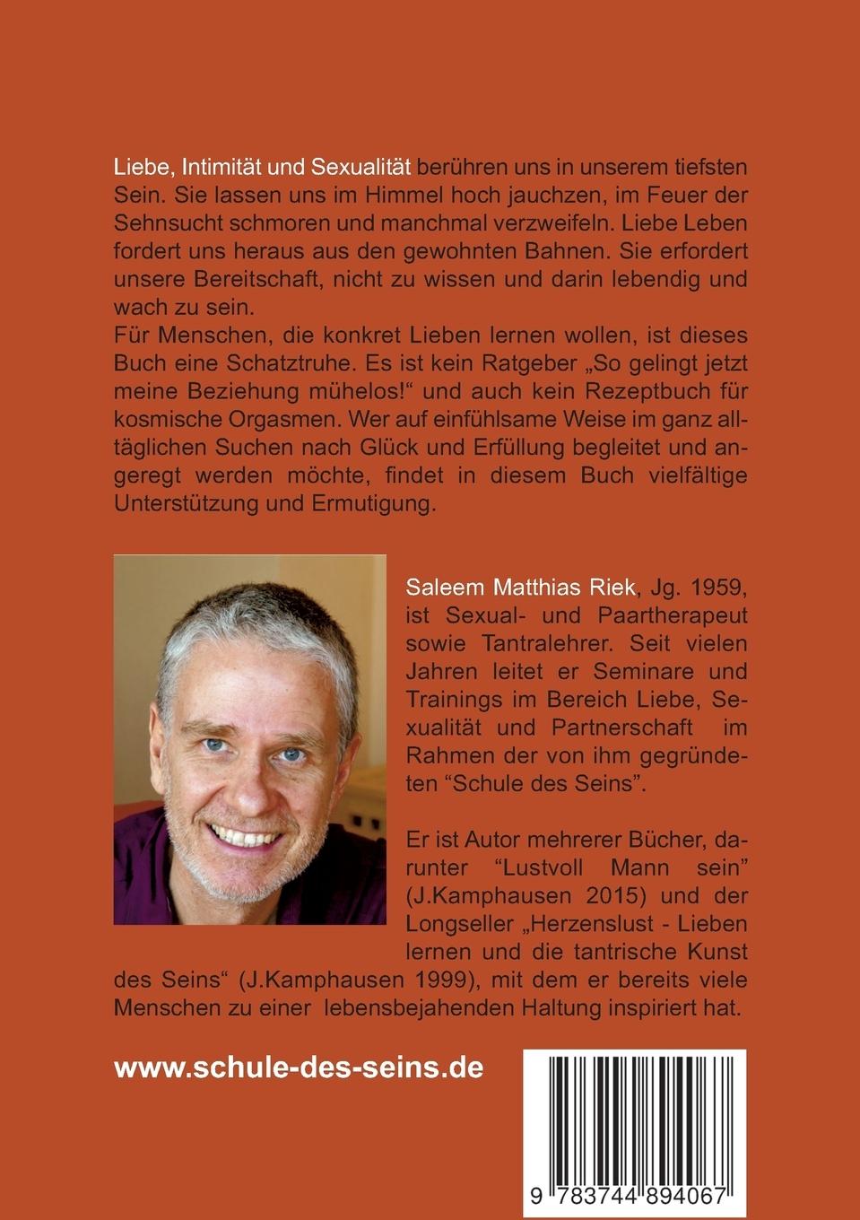 Rückseitencover Leben, Lieben und Nicht Wissen