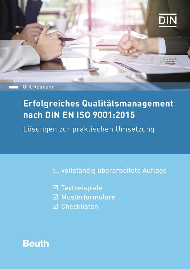 Vorderes Coverbild Erfolgreiches Qualitätsmanagement nach DIN EN ISO 9001:2015