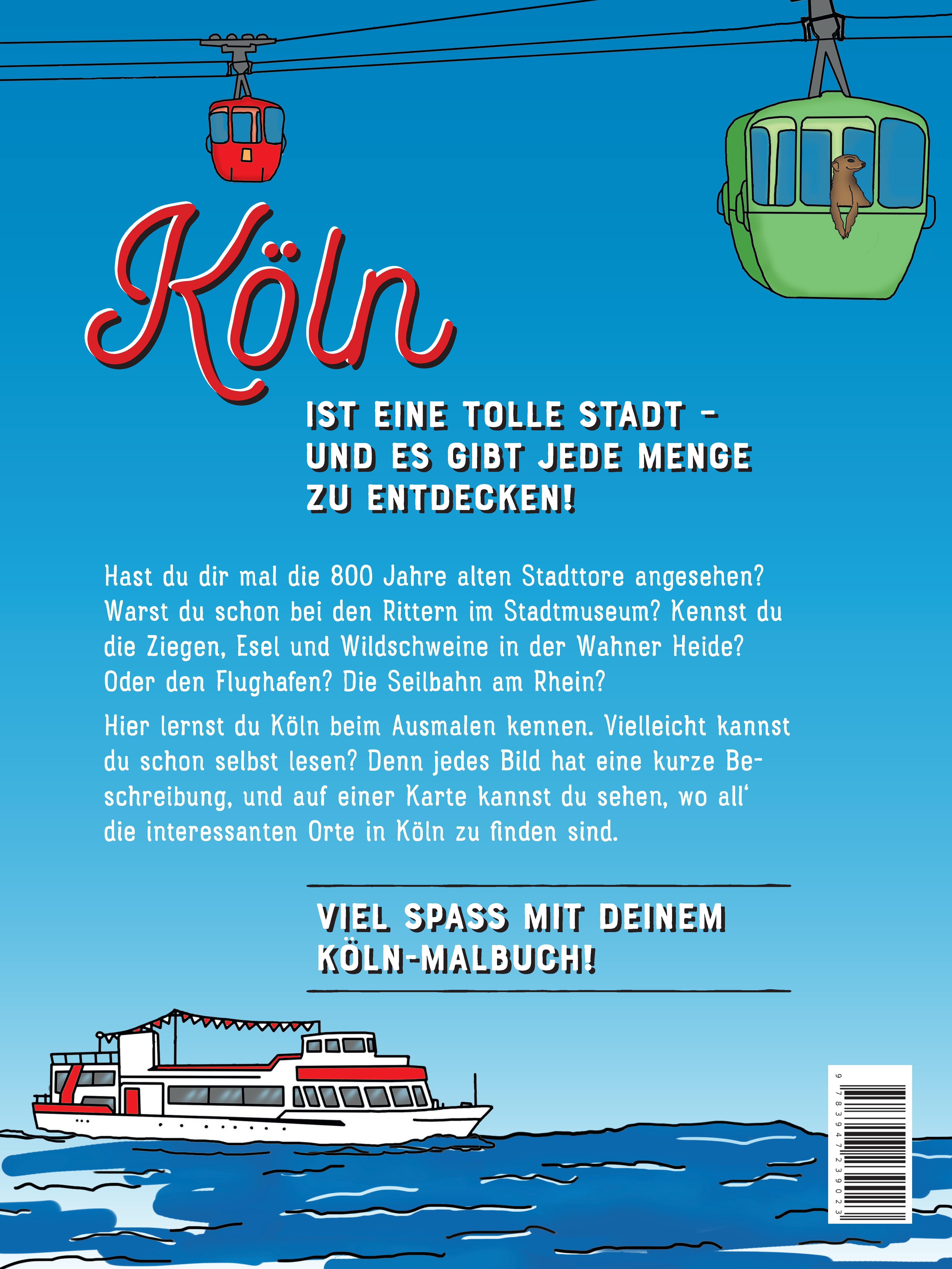 Rückseitencover Mein Köln Malbuch