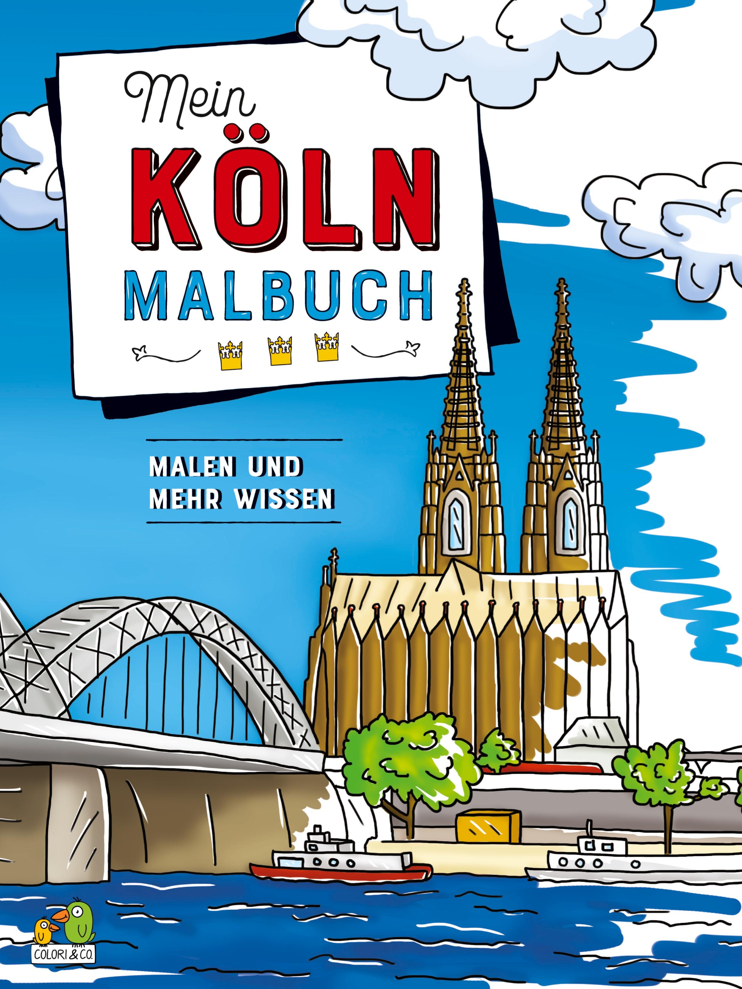 Vorderes Coverbild Mein Köln Malbuch