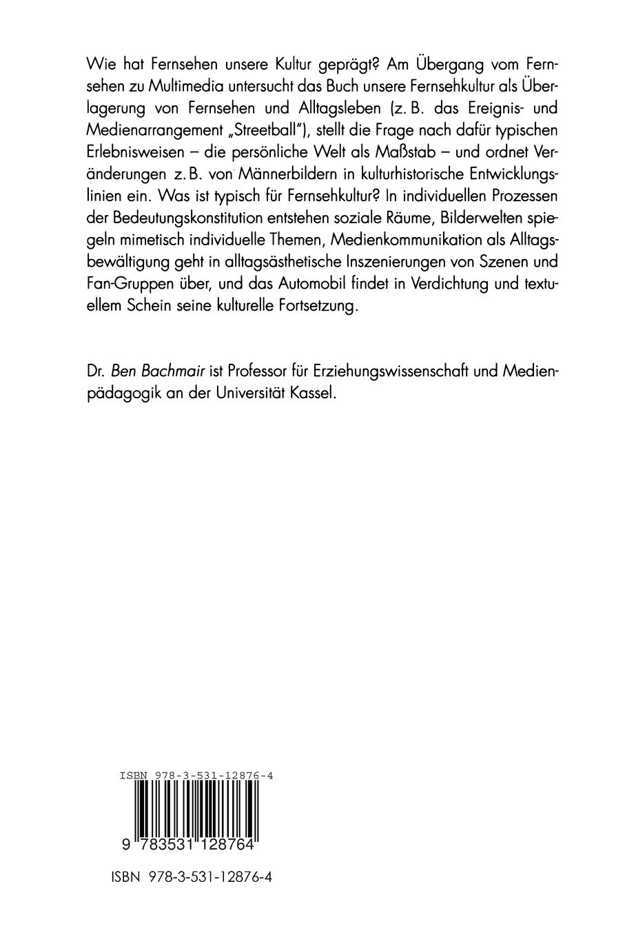 Rückseitencover Fernsehkultur